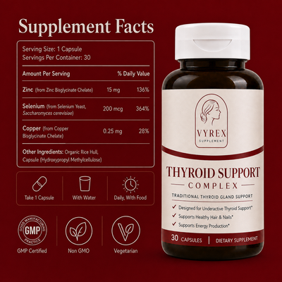 Vyrex Supplements™ Thyroid Support Complex | Thyroid Wellness Formula